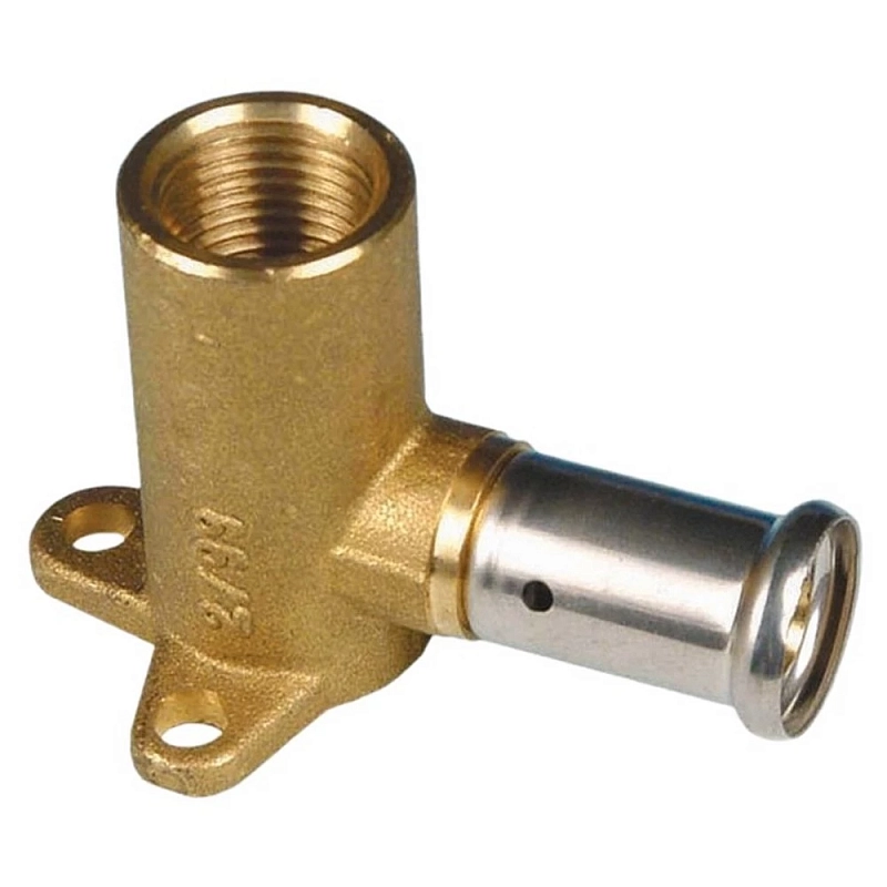 Водорозетка латунная HENCO 2P Дн20x3/4″ Ру16 52 мм, внутренняя резьба/пресс