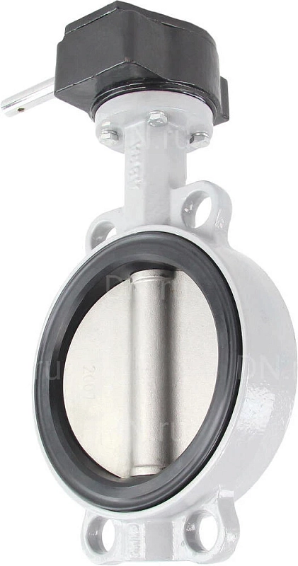 Затвор дисковый поворотный ABRA BUV-VF863D Ду600 Ру16 межфланцевый, корпус - чугун GG25, диск - нержавеющая сталь AISI 316, уплотнение - NBR, с редуктором